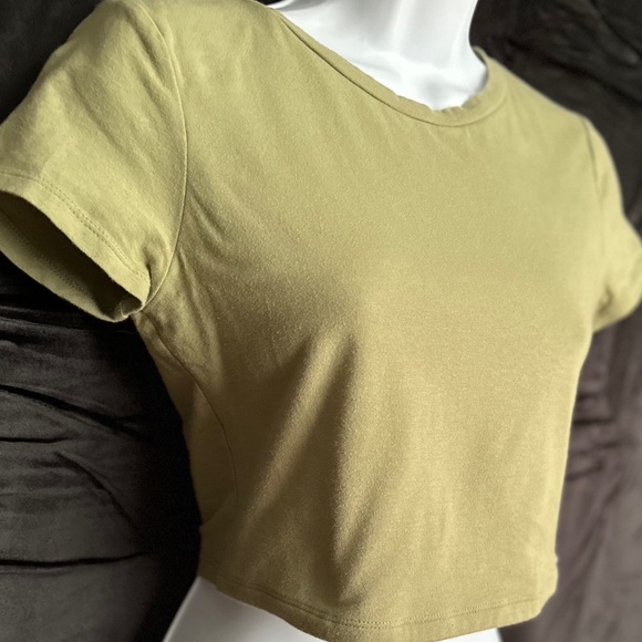 Aeropostale, baby tee, seriously soft green top, Junior size M - Picture 4 of 8